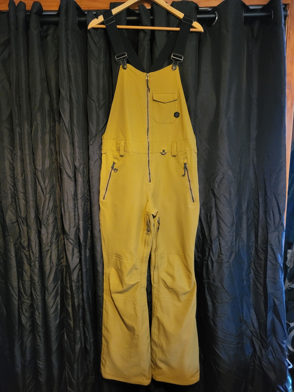 Volcom Mustard Tan Snowboard Bib